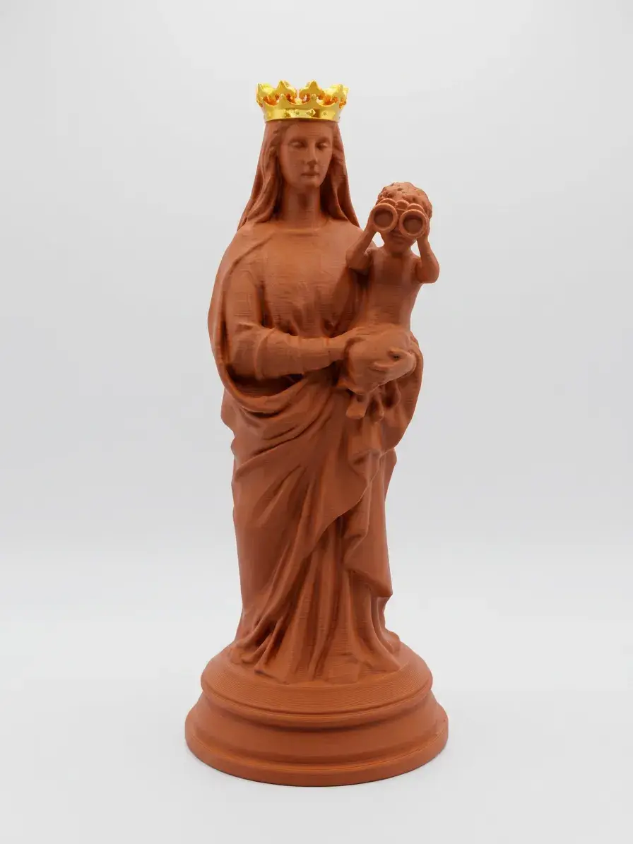 Statue La Bonne Vigie - SOS Méditerranée | Bonne Mère marseillaise en vigie, tous les bénéfices reversés pour sauver des vies en mer 1